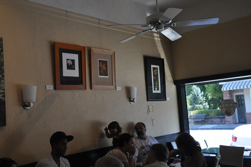 Rich Aubin's art exhibit at Café Ross